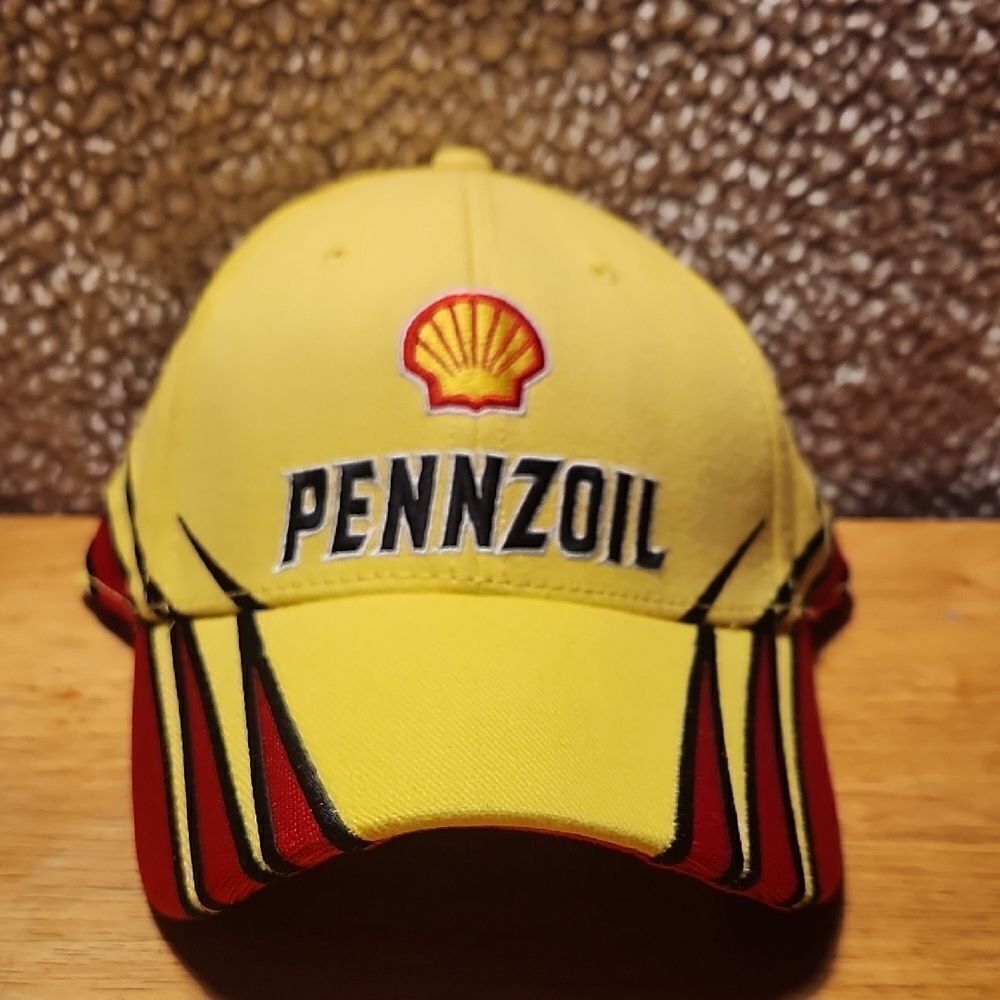 Penske Racing Nascar Pennzoil Joey Logano Velcroback Hat - New